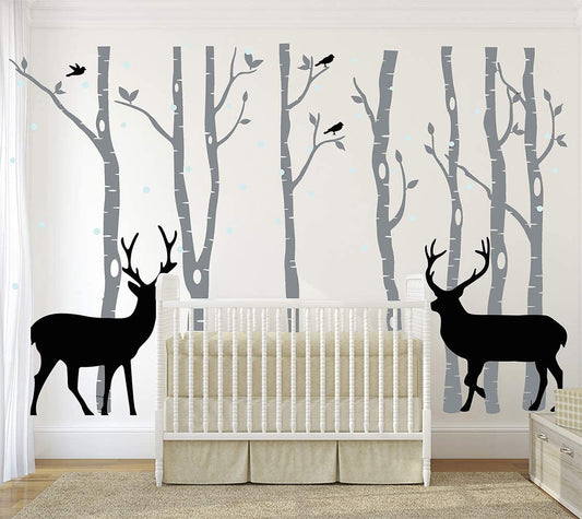 Swedish Tree and Deer Wall